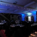 Venue draping - Black starlight venue decor