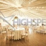 Venue draping - Fairylight ceiling drape