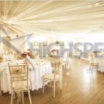 Venue draping - Fairylight ceiling drape