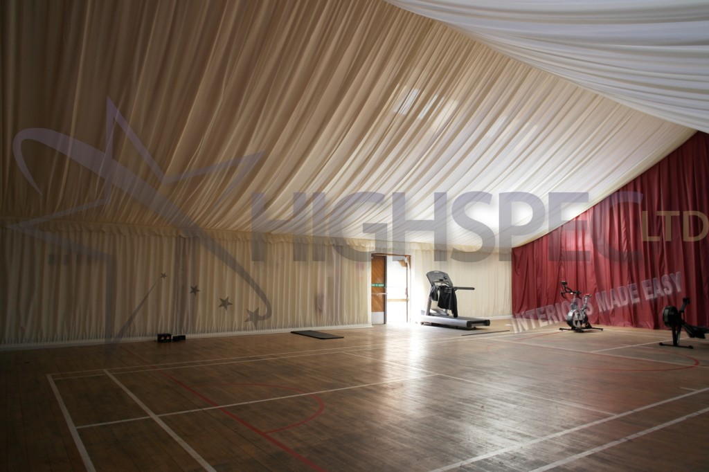 Sports hall lining decor