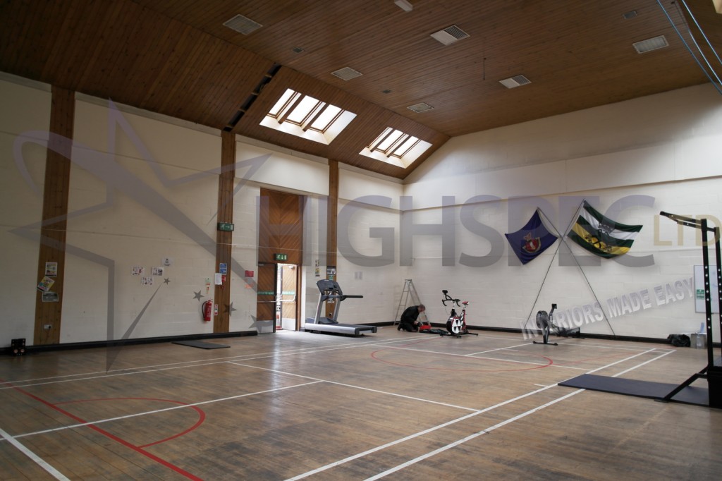 Sports hall lining decor