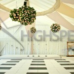 Pleated marquee lining decor