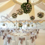 Pleated marquee lining decor