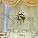 Pleated marquee lining decor