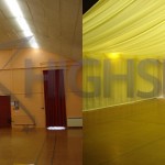 Venue draping - Village hall draping decor