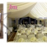 Village hall draping decor