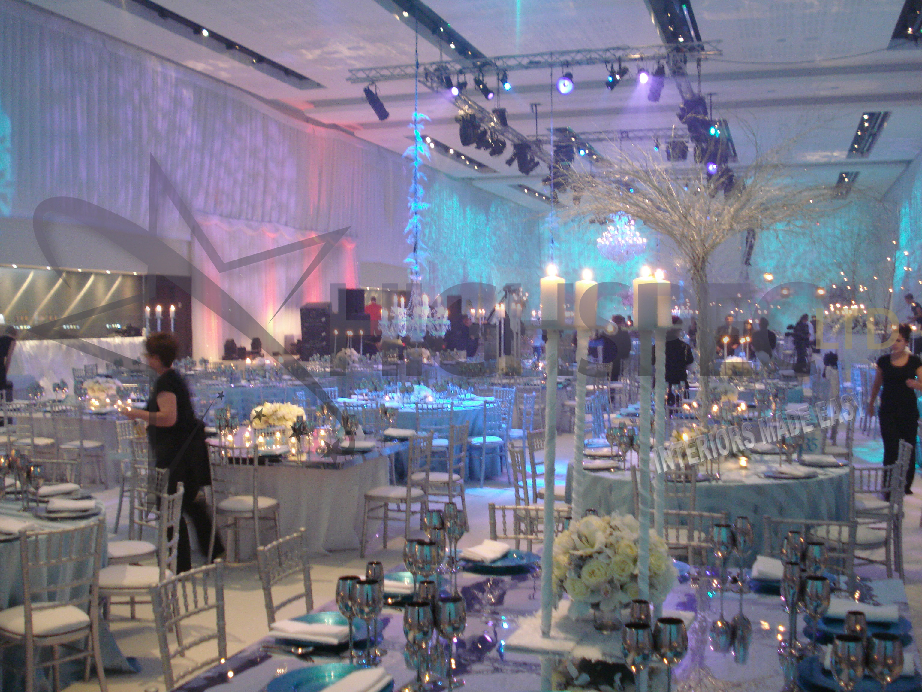 Venue decor draping