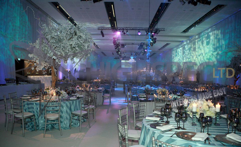 Venue decor draping