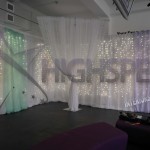 Fairylight backdrop organza