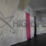 Fairylight backdrop organza