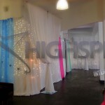 Fairylight backdrop organza