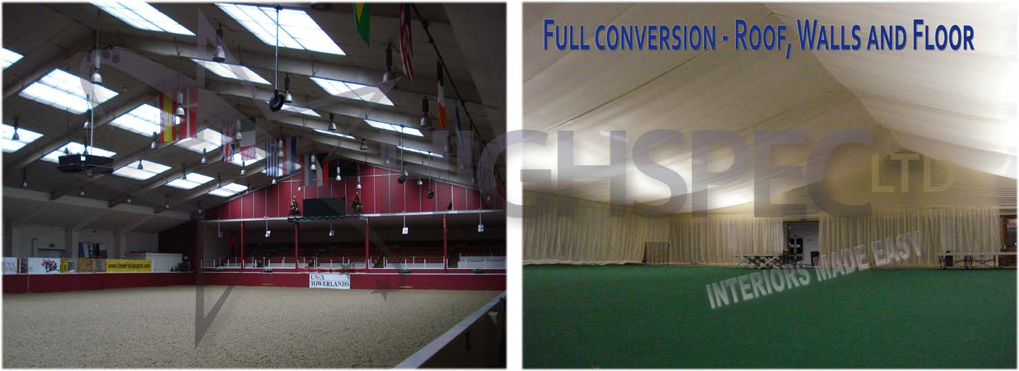 Sports hall lining decor