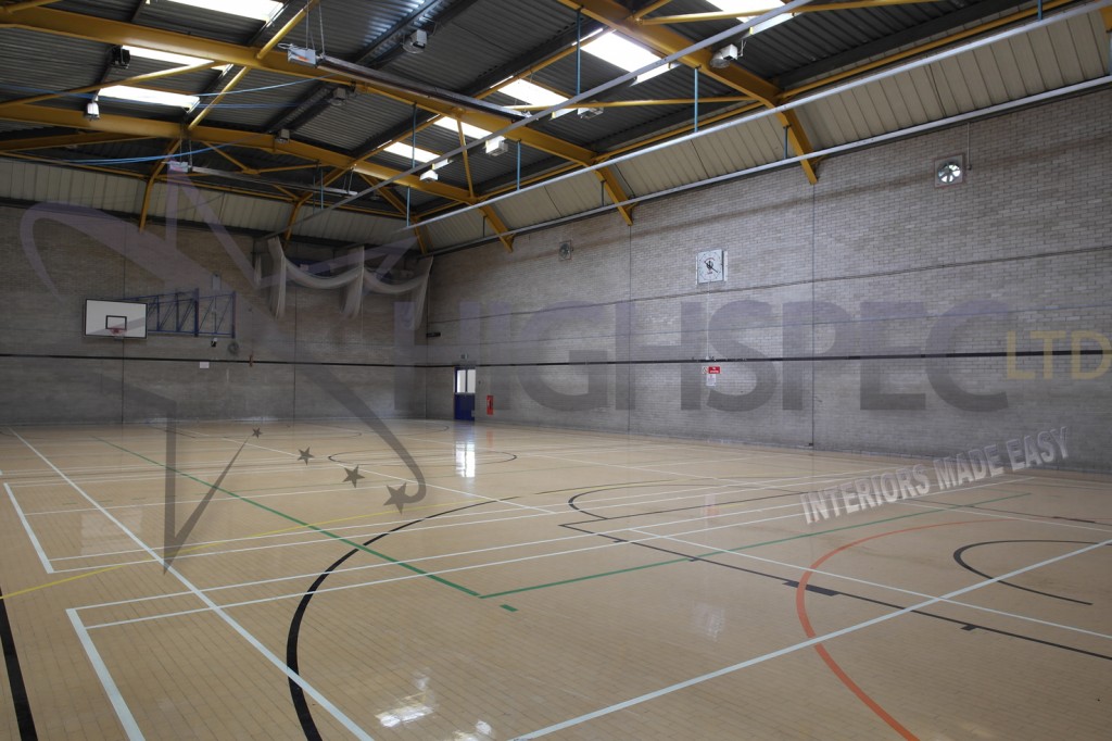 Sports hall lining decor