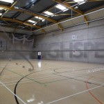 Sports hall lining decor