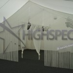 Marquee thread curtain decor