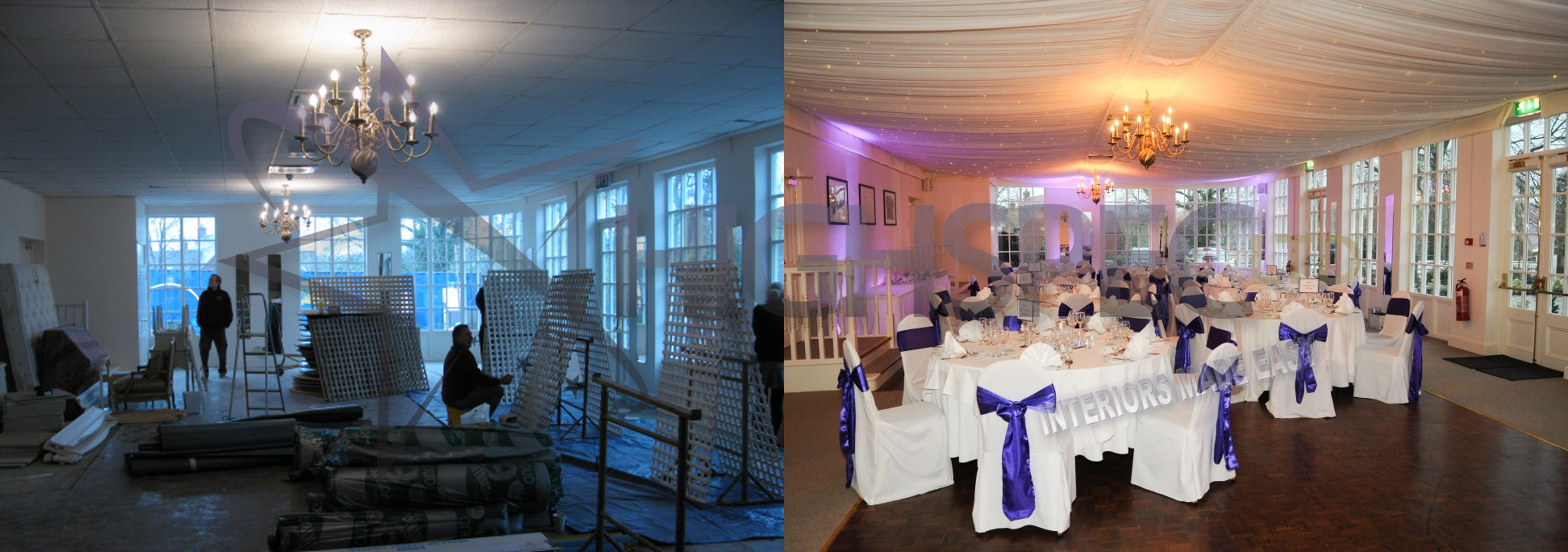 Venue draping - Event draping starlight ceiling