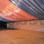 Sports hall lining decor