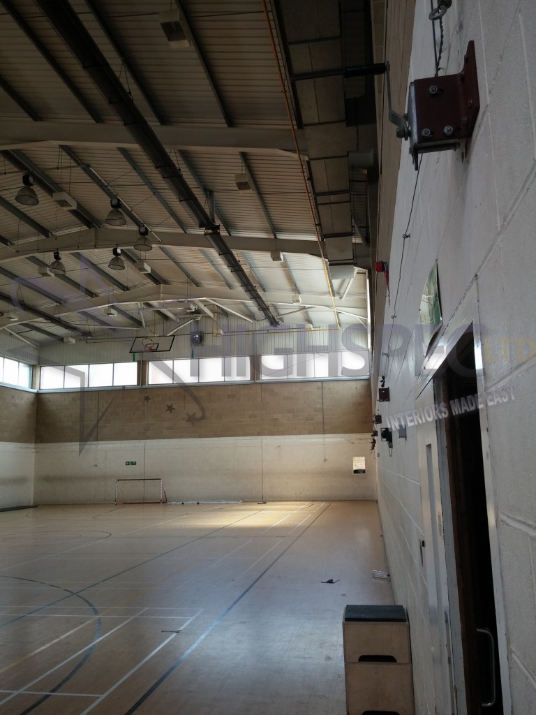 Sports hall lining decor